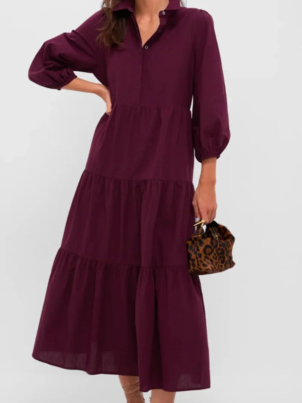 Tuckernuck Burgundy Dress - Picture 4 of 4